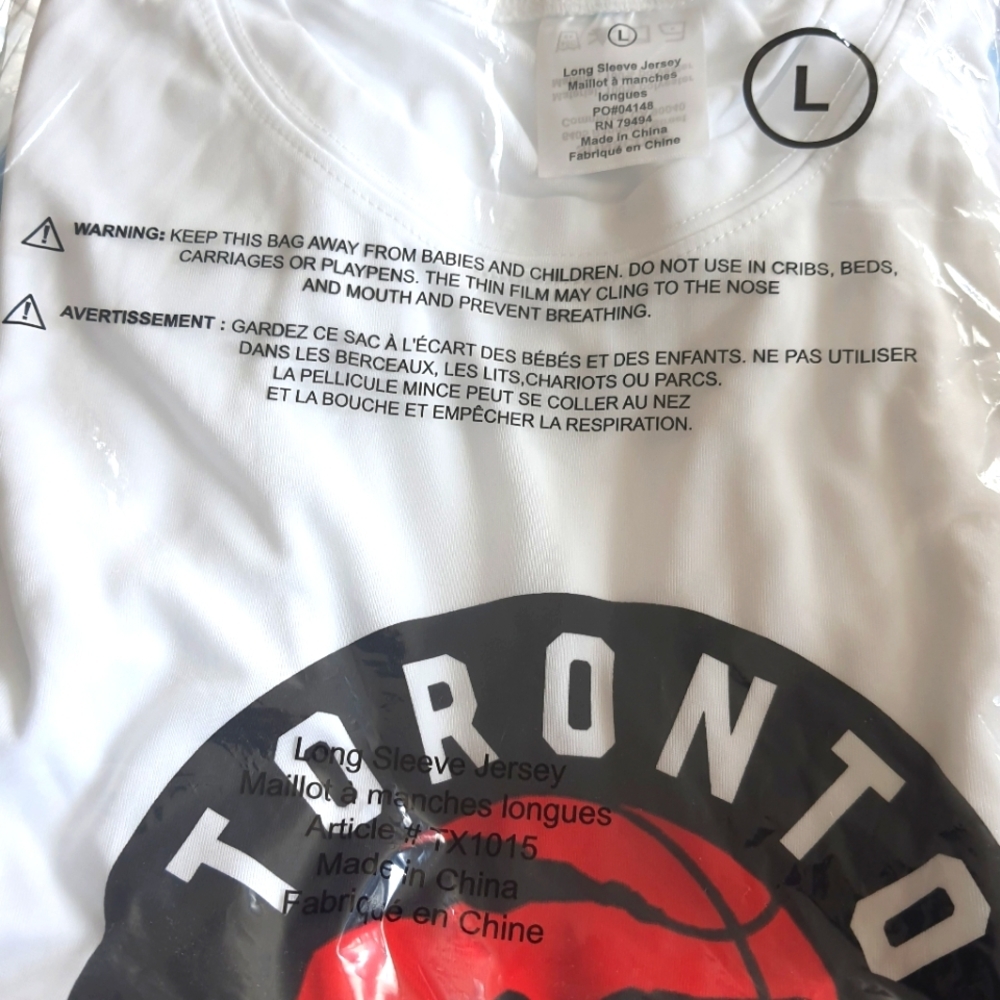 Toronto Raptors Team Long Sleeve Jersey Top